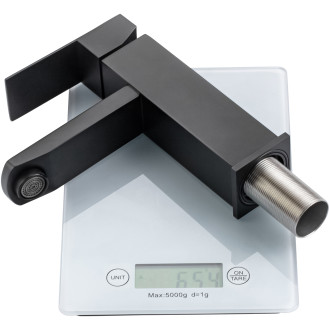 CERANO - Umyvadlová stojánková baterie Elma - nízká - černá matná