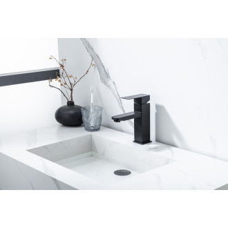 CERANO - Umyvadlová stojánková baterie Elma - nízká - černá matná