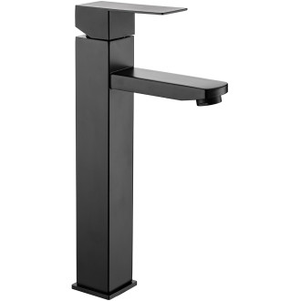 CERANO - Umyvadlová stojánková baterie Elma - vysoká - černá matná