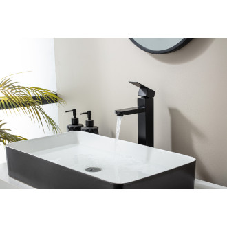 CERANO - Umyvadlová stojánková baterie Elma - vysoká - černá matná