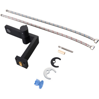 CERANO - Umyvadlová stojánková baterie Gina - nízká - černá matná