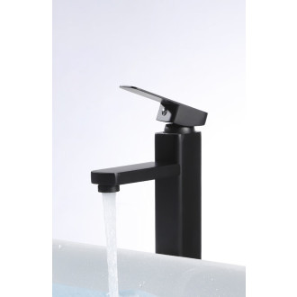 CERANO - Umyvadlová stojánková baterie Lorena - nízká - černá matná