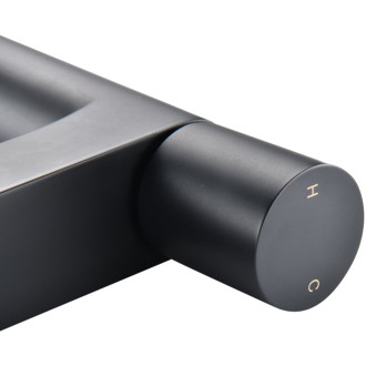 CERANO - Umyvadlová stojánková baterie Loreta - nízká - černá matná