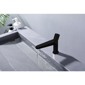 CERANO - Umyvadlová stojánková baterie Loreta - nízká - černá matná