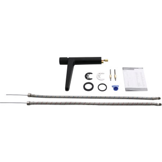 CERANO - Umyvadlová stojánková baterie Loreta - nízká - černá matná