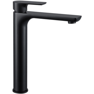 CERANO - Umyvadlová stojánková baterie Nicoleta - vysoká - černá matná
