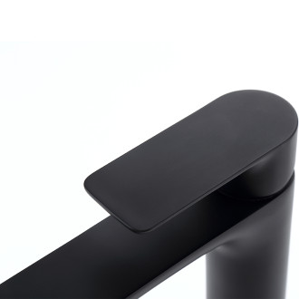 CERANO - Umyvadlová stojánková baterie Nicoleta - vysoká - černá matná