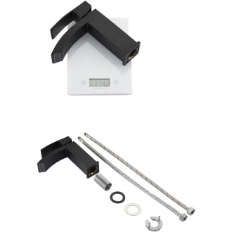 CERANO - Umyvadlová stojánková baterie Octavia - nízká - černá matná