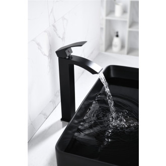 CERANO - Umyvadlová stojánková baterie Octavia - vysoká - černá matná