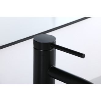 CERANO - Umyvadlová stojánková baterie Selma - nízká - černá matná
