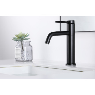 CERANO - Umyvadlová stojánková baterie Selma - nízká - černá matná