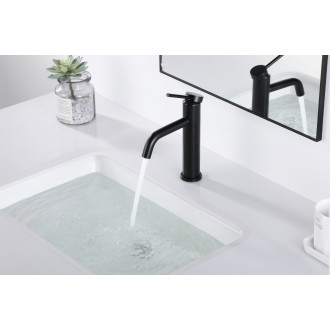 CERANO - Umyvadlová stojánková baterie Selma - nízká - černá matná
