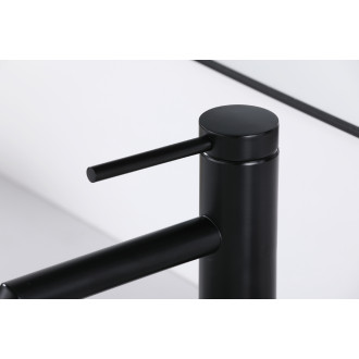 CERANO - Umyvadlová stojánková baterie Selma - nízká - černá matná