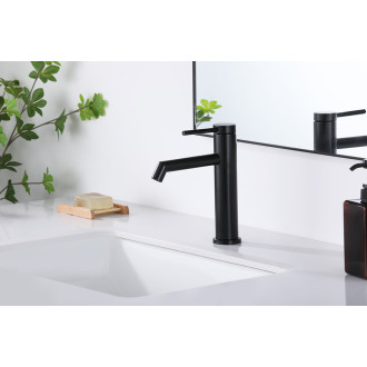 CERANO - Umyvadlová stojánková baterie Selma - nízká - černá matná