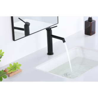 CERANO - Umyvadlová stojánková baterie Selma - nízká - černá matná