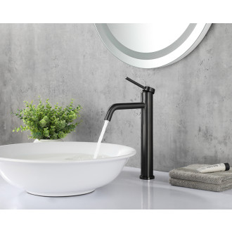 CERANO - Umyvadlová stojánková baterie Selma - vysoká - černá matná