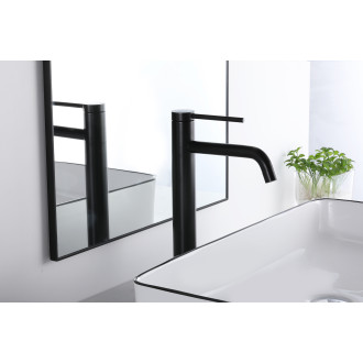 CERANO - Umyvadlová stojánková baterie Selma - vysoká - černá matná