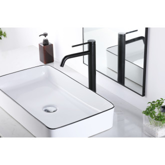 CERANO - Umyvadlová stojánková baterie Selma - vysoká - černá matná