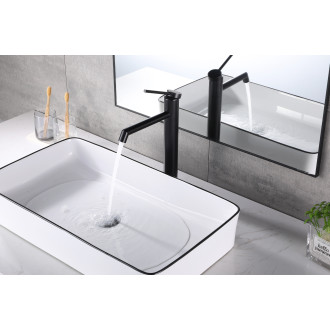 CERANO - Umyvadlová stojánková baterie Selma - vysoká - černá matná