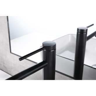 CERANO - Umyvadlová stojánková baterie Selma - vysoká - černá matná