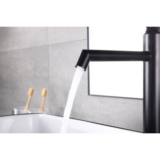 CERANO - Umyvadlová stojánková baterie Selma - vysoká - černá matná