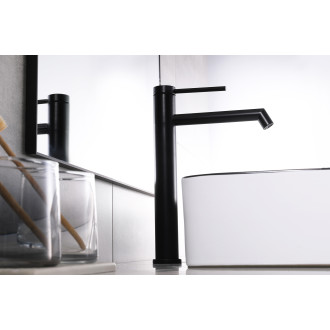 CERANO - Umyvadlová stojánková baterie Selma - vysoká - černá matná