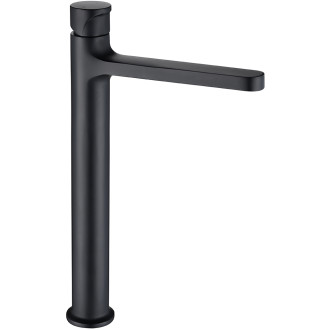 CERANO - Umyvadlová stojánková baterie Tondo - vysoká - černá matná