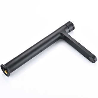 CERANO - Umyvadlová stojánková baterie Tondo - vysoká - černá matná