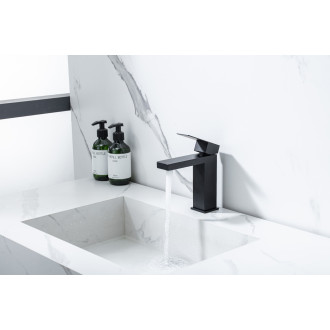 CERANO - Umyvadlová stojánková baterie Velar - nízká - černá matná