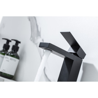 CERANO - Umyvadlová stojánková baterie Velar - nízká - černá matná