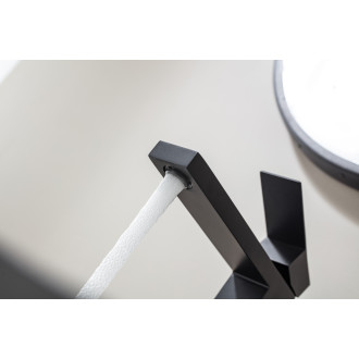 CERANO - Umyvadlová stojánková baterie Velar - vysoká - černá matná