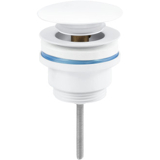 CERANO - Umyvadlová výpusť - 5/4“ click-clack - univerzální - bílá lesklá