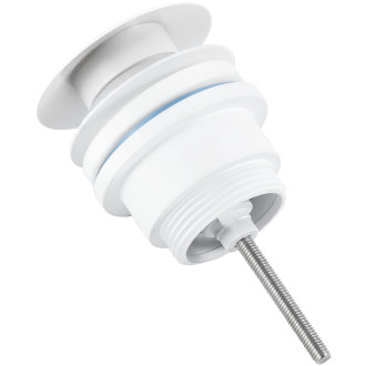 CERANO - Umyvadlová výpusť - 5/4“ click-clack - univerzální - bílá matná