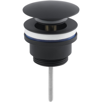 CERANO - Umyvadlová výpusť - 5/4“ click-clack - univerzální - černá matná