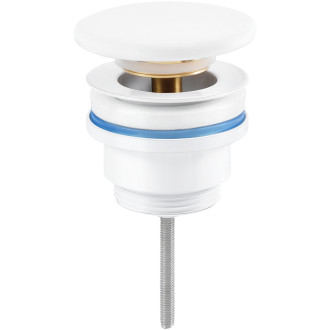 CERANO - Umyvadlová výpusť - 5/4“ click-clack - univerzální - keramická zátka - bílá matná