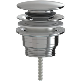 CERANO - Umyvadlová výpusť - 5/4“ click-clack - univerzální - neuzavíratelná - plast - chrom
