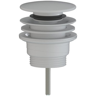 CERANO - Umyvadlová výpusť - 5/4“ click-clack - univerzální - plast - bílá matná