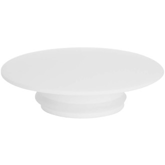 CERANO - Umyvadlová výpusť - 5/4“ click-clack s přepadem + kryt z litého mramoru - 25/60mm -  bílá matná