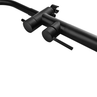 CERANO - Vanová baterie volně stojící Ottavia - černá matná