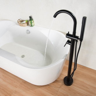 CERANO - Vanová baterie volně stojící Ottavia - černá matná