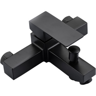 CERANO - Vanová nástěnná baterie Elma - černá matná