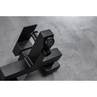 CERANO - Vanová nástěnná baterie Elma - černá matná