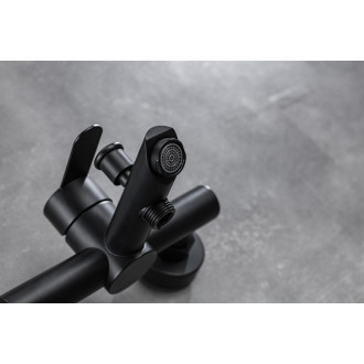 Vanová nástěnná baterie Sensa - černá matná TU-481717