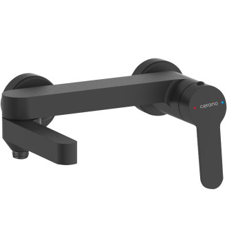 CERANO - Vanová nástěnná baterie Velea - černá matná