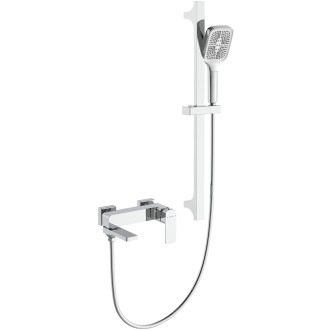CERANO - Vanová nástěnná baterie Zenira s příslušenstvím  - chrom