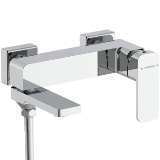 CERANO - Vanová nástěnná baterie Zenira s příslušenstvím  - chrom