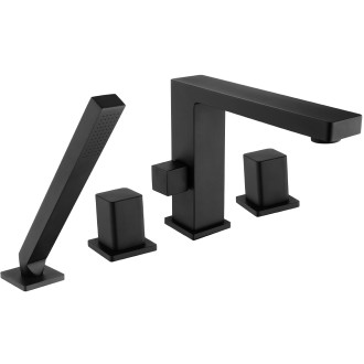 CERANO - Vanová páková baterie na okraj vany Forea - černá matná