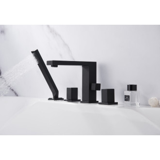 CERANO - Vanová páková baterie na okraj vany Forea - černá matná