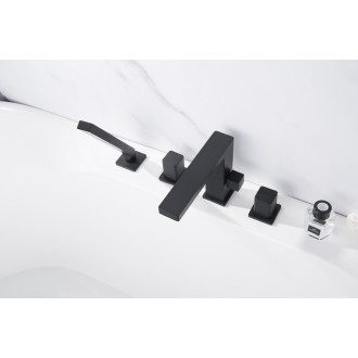 CERANO - Vanová páková baterie na okraj vany Forea - černá matná