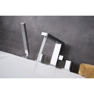 CERANO - Vanová páková baterie na okraj vany Forea - chrom